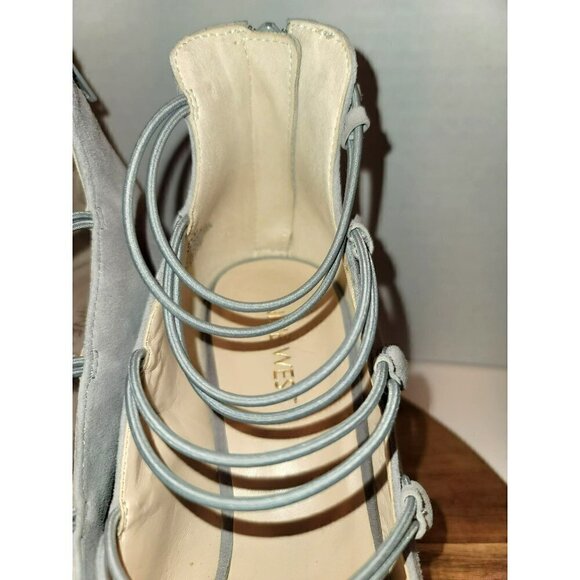 Nine West Kaede Suede Strappy Block Pumps - Picture 15 of 15